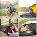 Sac de couchage rectangulaire avec sac de compression léger et imperméable pour temps chaud et froid 4 saisons camping voyage randonnée randonnée pour adultes et enfants