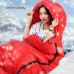 Sacs de couchage en duvet d'oie pour adultes camping sac de couchage extérieur ultra léger pour randonnée hiver 400g température appropriée 0℃ à 10℃