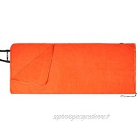 ZAJ Sac de Couchage Adultes Sacs de Couchage Intérieur Extérieur Eté Automne Camping Randonnée légère rectangulaire Orange Portable Sacs de Couchage Bivouac Adulte Color : Orange Taille : 0.84kg