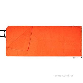 ZAJ Sac de Couchage Adultes Sacs de Couchage Intérieur Extérieur Eté Automne Camping Randonnée légère rectangulaire Orange Portable Sacs de Couchage Bivouac Adulte Color : Orange Taille : 0.84kg