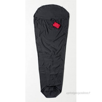 Cocoon Expedition MummyLiner - ripstop silk medium noir sac de couchage léger