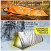 Haude Couverture de survie imperméable thermique pour sac de couchage 2 pièces pour randonnée en camping en plein air