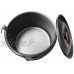 AleXanDer1 Titanium Pot Vaisselle en Plein air Grande capacité Alliage d'aluminium Camping Hanging Cookware Cookware Bookware Cuisson Pique-Nique pour Colfire Pot ustensiles