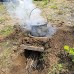 Camping ustensiles de Cuisine en Plein air Pique-Nique Pot Unique en Alliage d'aluminium Camping Pot Suspendu 5-8 Personnes Marchant Pot Pique-Nique Chaudron