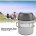 IDWT Pot en Aluminium Batterie de Cuisine extérieure Portable Pot en Aluminium de randonnée Solide et Durable pour Le Camping