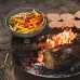 Irfora Titanium Frypan Camping en Plein air ultraléger Randonnée Pique-Nique Cuisine Poêle à Frire sans poignée