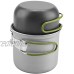 Jiawu Batterie de Cuisine extérieure Portable Pot en Aluminium Pot en Aluminium résistant aux Hautes températures pour Le Camping la randonnée