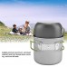 Kudoo Batterie de Cuisine extérieure Portable Pot en Aluminium Pratique pour la randonnée Le Camping la randonnée Le Pique-Nique