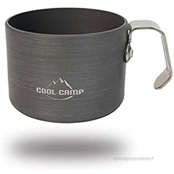 KUNMEI Tasses en Acier Inoxydable de Tasse de Camping Tasse d'eau de café de thé de Tasse de Tasse Tasse en Aluminium légère extérieure pour Stocker l'eau