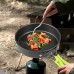 Vaisselle de Camping Ensemble de Cuisson Batterie de Cuisine extérieure Casserole Pot Bol cuillère Fourchette ustensiles pour Voyage en Plein air randonnée Pique-Nique