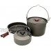 22pcs Camping Casseroles Randonnée Pot Kit de Pique-Nique Batterie de Cuisine Outils de Cuisine en Plein air pour la randonnée