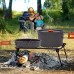 Geertop Casserole Camping Car 13 pcs Kit de Casseroles Camping Ustensiles de Cuisine de Camping en Aluminium avec Pot Tasse Fourchette et cuillère pour Outdoor Pique-Nique BBQ Randonnée