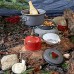 Xummy Batterie de cuisine de camping ensemble de casseroles et poêles de camping ensemble de cuisine d'extérieur pour 1 à 2 personnes camping randonnée pique-nique