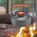 BCSIX 3 PCS Théière Pot Poêle Ensembles de la poêle à Pique-Nique Cuisine de Pique-Nique Camping en Plein air Ustensiles de randonnée pour Accessoires de Camping en Plein air Familial