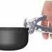 F Fityle Camping Bowl Pot Clamp Pan Anti-Scald Hand Gripper pour Four de Cuisine 3 Couleurs Rouge + Gris Argent Gris Foncé