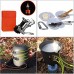 Gyubay Batterie de Cuisine Camping Ustensiles de Mess Kit Pan Pot Spork Spatule Poêle Bowl Portable Backpacking Gamelle avec Sac-Filet pour la randonnée Trekking Pique-Nique pêche