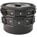 HAHFKJ Pique-Nique Camping Cookware Ultra-Light Portable Eau extérieure Bouilloire Pan Pot Voyage Aluminium Kits de Cuisson Ustensiles Randonnée Pique-Nique Color : B