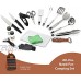Kit d'ustensiles de cuisine de camping Organiseur de voyage Accessoire portable compact pour randonnée barbecue camping randonnée voyage étui résistant à l'eau
