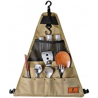 Topmontain Sac de rangement imperméable pour ustensiles de cuisine Grand sac de pique-nique portable en tissu Oxford 900 pour camping camping randonnée