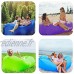 Chaise longue gonflable de camping Hamac Portable Gonflage rapide Chaises de camping pliables avec sac de rangement pour voyages piscines fêtes à la plage