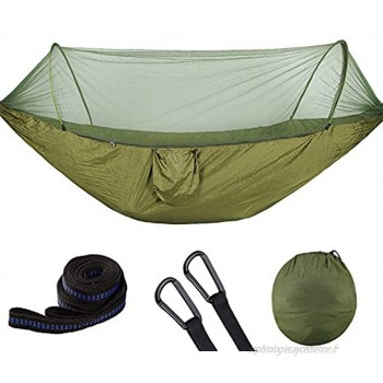 HuangjinyeTY Camping randonnée hamac avec moustiquaire extérieur lit Suspendu pour 1-2 Personnes