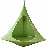 ZHZHUANG Hamac portable léger en nylon de 100 x 110 cm pour randonnée camping camping outils de voyage vert