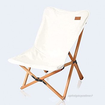 Chaise de Camping Chaise Pliante de Plage extérieure portative en hêtre Chaise de pêche Portable Chaise de Camping Pliante pour Les Loisirs à la Plage Camping Repos en Plein air
