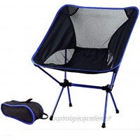 Chaise de camping pliable ultra légère pliable Chaise pliante en aluminium compacte portable Chaise de pêche pour la randonnée en plein air jusqu'à 120 kg