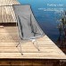 Chaise de Camping Pliante Siège de Voyage Extérieur de Pêche Portable Léger avec Sac de Transport Chaise de Camping en Alliage D'aluminium Max Charge 150 Kg Gris