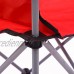 Chaises de camping pliantes avec auvent et sac de transport chaise portable de protection contre le soleil chaise de jardin de plage de pêche chaises de camping rouge
