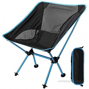 EXTSUD Chaise de Camping Pliante Portable Chaise de Pêche Compact Ultra-légère avec Sac de Transport pour Randonnée Barbecue Pique-Nique Plage Plein air Max Charge 150 kg
