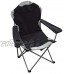 Hyfive Chaise de Camping Pliante Noir 2 chaises