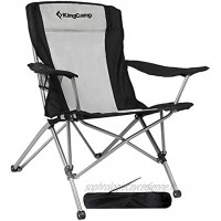 KingCamp Chaise de Camping Pliante Extra Large avec Dossier Incliné Fauteuil Pliable Confortable pour Camping Pique-Nique Pêche Plage Jardin