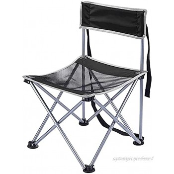 Léger et pratique solide et ferme forte capacité Chaise pliante légère arrière arrière arrière chaise de camping portable pliante légère Compact Ultra légère pliante chaises de s