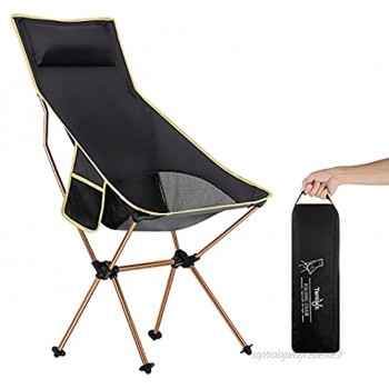 Naturehike Chaise pliante ultralégère réglable en hauteur avec dossier chaise de camping d'extérieur avec sac de transport pour la pêche la randonnée les voyages