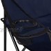 SPRINGOS Chaise de camping pliante avec porte-gobelet chaise de pêche chaise de pique-nique en plein air chaise de plage jardin bleu marine