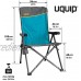 Uquip Justy Chaise de Camping Pliante avec Accoudoirs et Dossier Réglables
