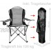 WildStage Chaise de camping XL pliable avec sac de transport et serviette en microfibre Chaise de pêche pliable avec porte-gobelet Charge maximale : 120 kg