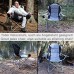 WildStage Chaise de camping XL pliable avec sac de transport et serviette en microfibre Chaise de pêche pliable avec porte-gobelet Charge maximale : 120 kg