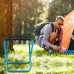DAUERHAFT Mini tabouret pliable d'extérieur pour camping pêche barbecue escalade randonnée