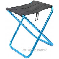 Harilla Portable Tabouret de Camping en Plein air Chaise Pliante Slacker Chaise pour Camping Sac à Dos randonnée pêche Voyage Jardin Barbecue avec Sac de Bleu