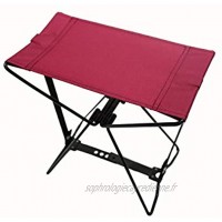 Homecall Tabouret de camping pliable Rouge