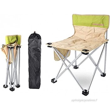 HTDHS Sièges pliants pour la randonnée chaise de camping de tabouret pliant portable légère sturdy 1680D Oxford Tabouret d'extérieur en acier avec sac de transport idéal pour adultes de pêche rando