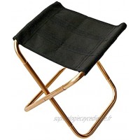 POHOVE Tabouret de camping pliable mini marchepied chaise pliante portable tabouret de pêche léger pour camping pique-nique voyage et randonnée doré