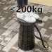 Timertick Tabouret Pliant Portable Chaise Pliante Télescopique Jusqu'à 150 kg Hauteur Réglable de 6,5 à 47cm pour la Cuisine Intérieure de Barbecue de Pêche en Camping en Plein Air Noir