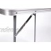 BESTIF Table de camping pliable | Table pliante avec poignée de transport | Table de camping stable en aluminium | Petite et légère 70 x 50 x 60 cm