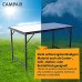 CampAir Table de Camping Taille L Table Pliante Légère Blanche 100% Aluminium 115 x 60 x 71 cm