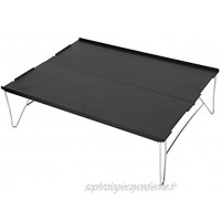 FOLOSAFENAR Table Pliante de Camping en Alliage d'aluminium Amovible avec Surface Lisse Ferme Durable et Longue durée de Vie
