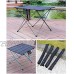Gaoominy Table Pliable Table De Pique-Nique De Barbecue Table De Camping Portable Table Pliante De Camping en Plein Air Table Pliante en Alliage D'Aluminium Bleu