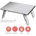 Grand Canyon Table DE Camping Micro Table de Camping Aluminium Aluminium Argent